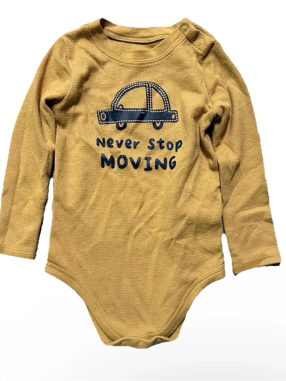 Toddler Boy Long Sleeve Bodysuits Cars Trucks Plaid Flannel Size 18-24 Months